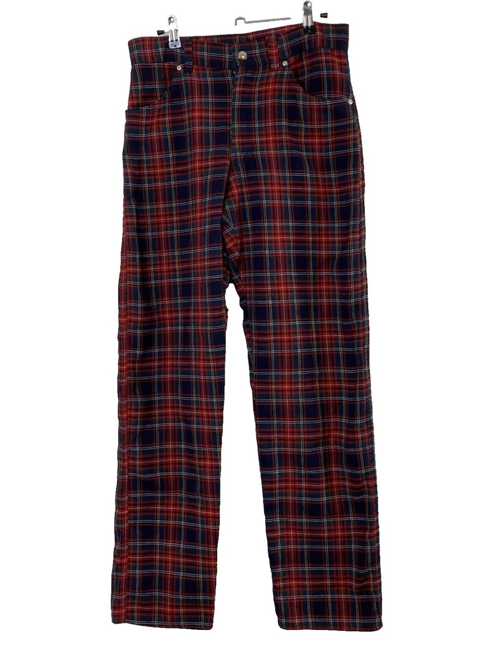 90s Y2K Studio XTC by Vantuan Red Plaid Pants - Small